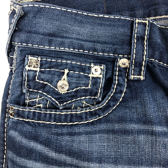 True Religion Straight Flap Natural Bit T Jeans - Picture 4 of 7